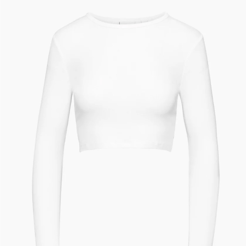 Aritzia Sunday Best Bliss Long Sleeve Crop Tee